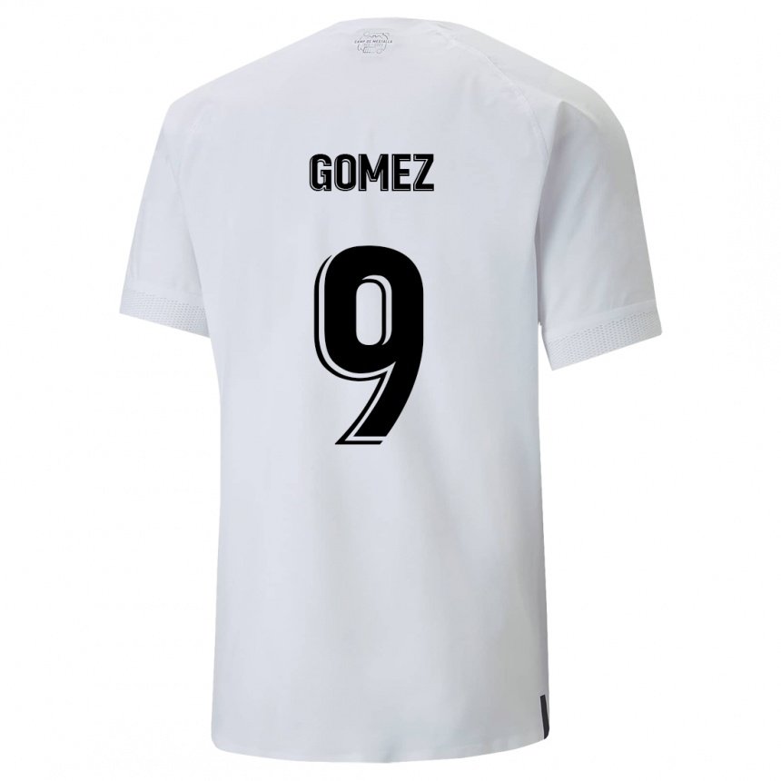 Homme Maillot Maxi Gomez #9 Blanc Crémeux Tenues Domicile 2022/23 T-shirt Belgique