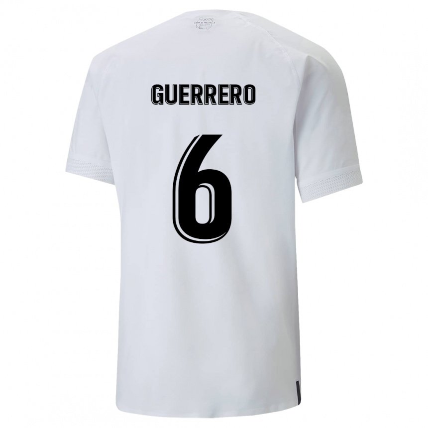 Homme Maillot Paula Guerrero #6 Blanc Crémeux Tenues Domicile 2022/23 T-shirt Belgique