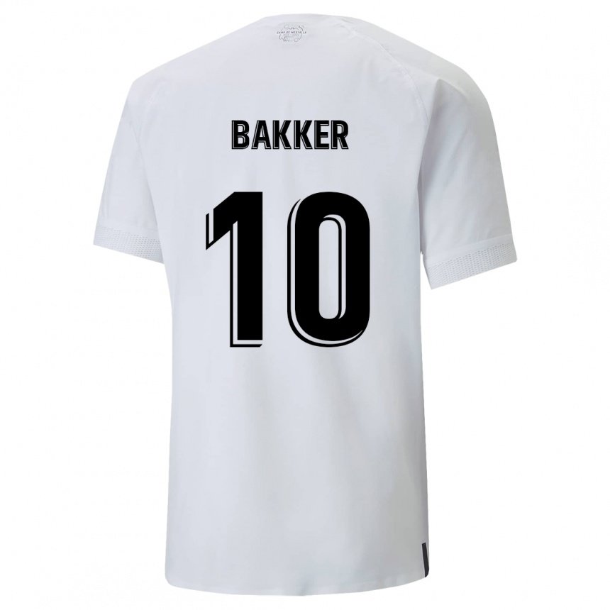 Herren Linda Bakker #10 Cremiges Weiß Heimtrikot Trikot 2022/23 T-shirt Belgien