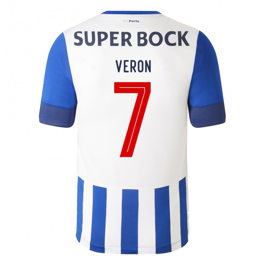 Homme Maillot Gabriel Veron #7 Bleu Royal Tenues Domicile 2022/23 T-shirt Belgique