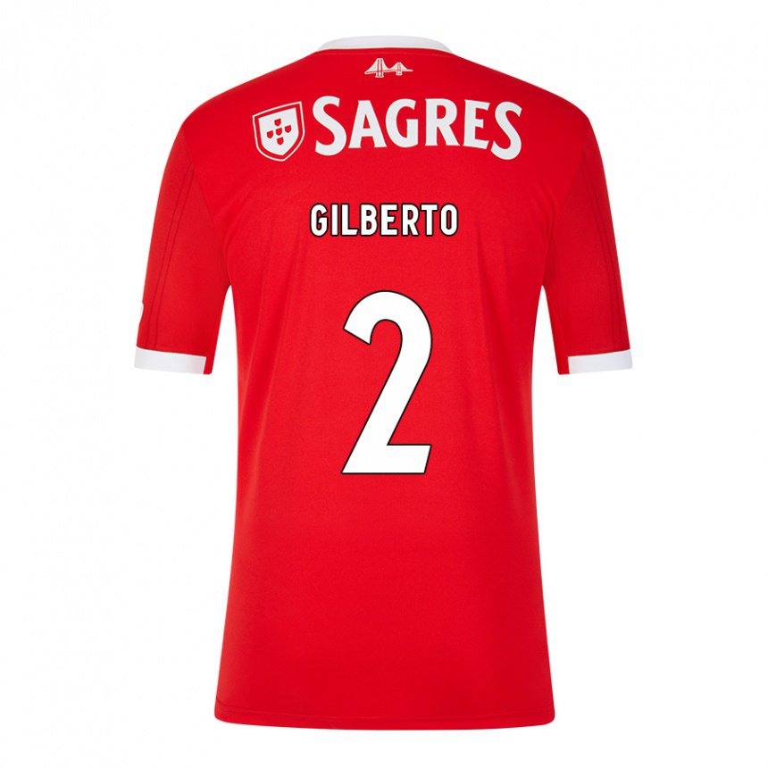 Homme Maillot Gilberto #2 Rouge Néon Tenues Domicile 2022/23 T-shirt Belgique