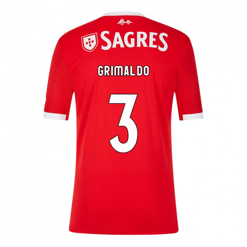 Homme Maillot Alejandro Grimaldo #3 Rouge Néon Tenues Domicile 2022/23 T-shirt Belgique