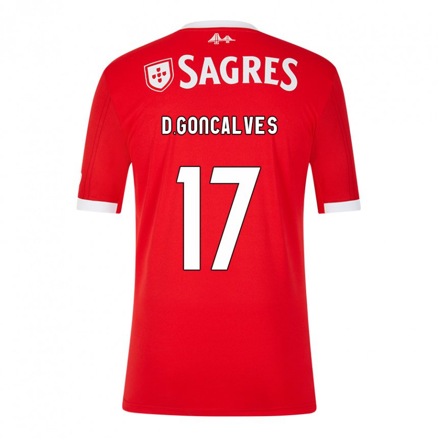 Homme Maillot Diogo Goncalves #17 Rouge Néon Tenues Domicile 2022/23 T-shirt Belgique