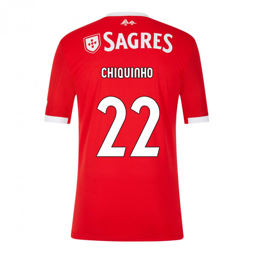 Homme Maillot Chiquinho #22 Rouge Néon Tenues Domicile 2022/23 T-shirt Belgique