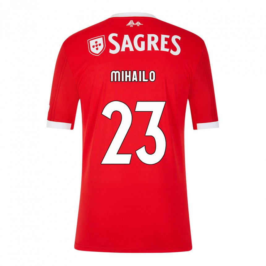Homme Maillot Mihailo Ristic #23 Rouge Néon Tenues Domicile 2022/23 T-shirt Belgique