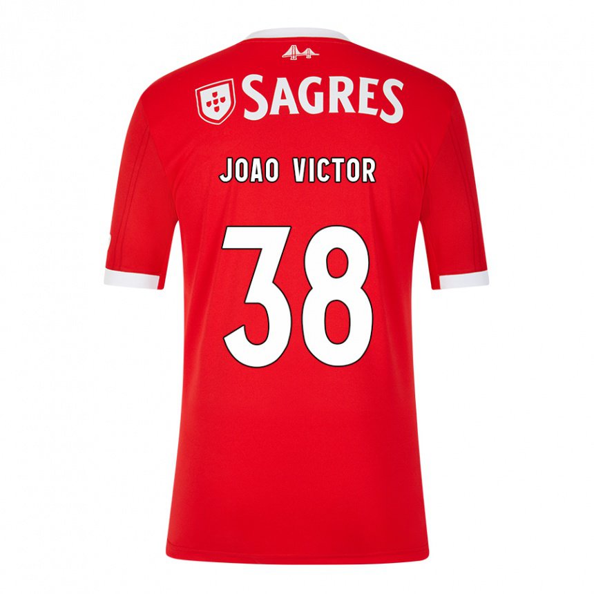Homme Maillot Joao Victor #38 Rouge Néon Tenues Domicile 2022/23 T-shirt Belgique