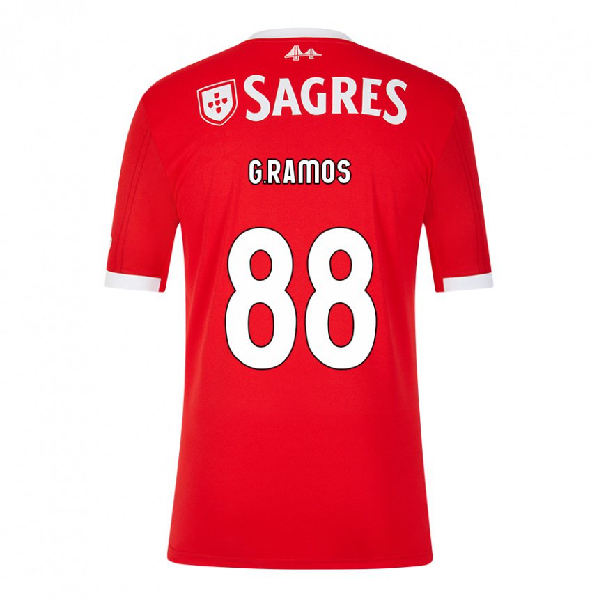 Homme Maillot Goncalo Ramos #88 Rouge Néon Tenues Domicile 2022/23 T-shirt Belgique