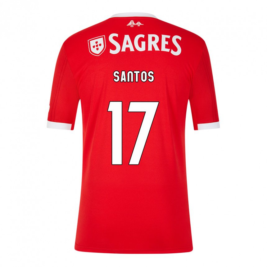 Homme Maillot Daniela Santos #17 Rouge Néon Tenues Domicile 2022/23 T-shirt Belgique