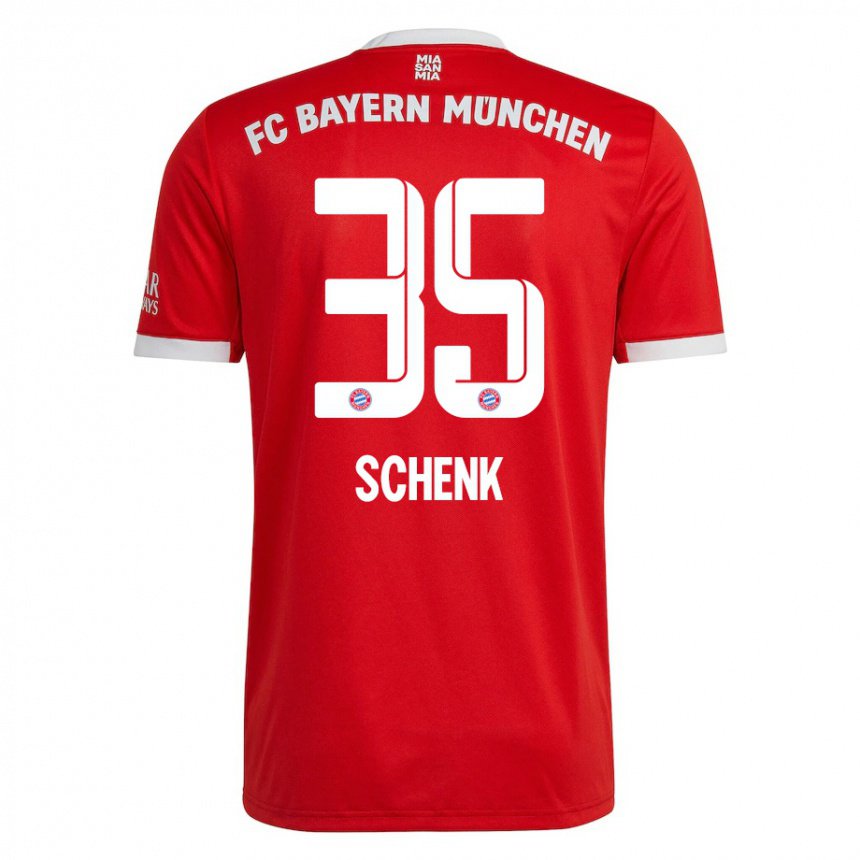 Herren Johannes Schenk #35 Neonrot Weiß Heimtrikot Trikot 2022/23 T-shirt Belgien