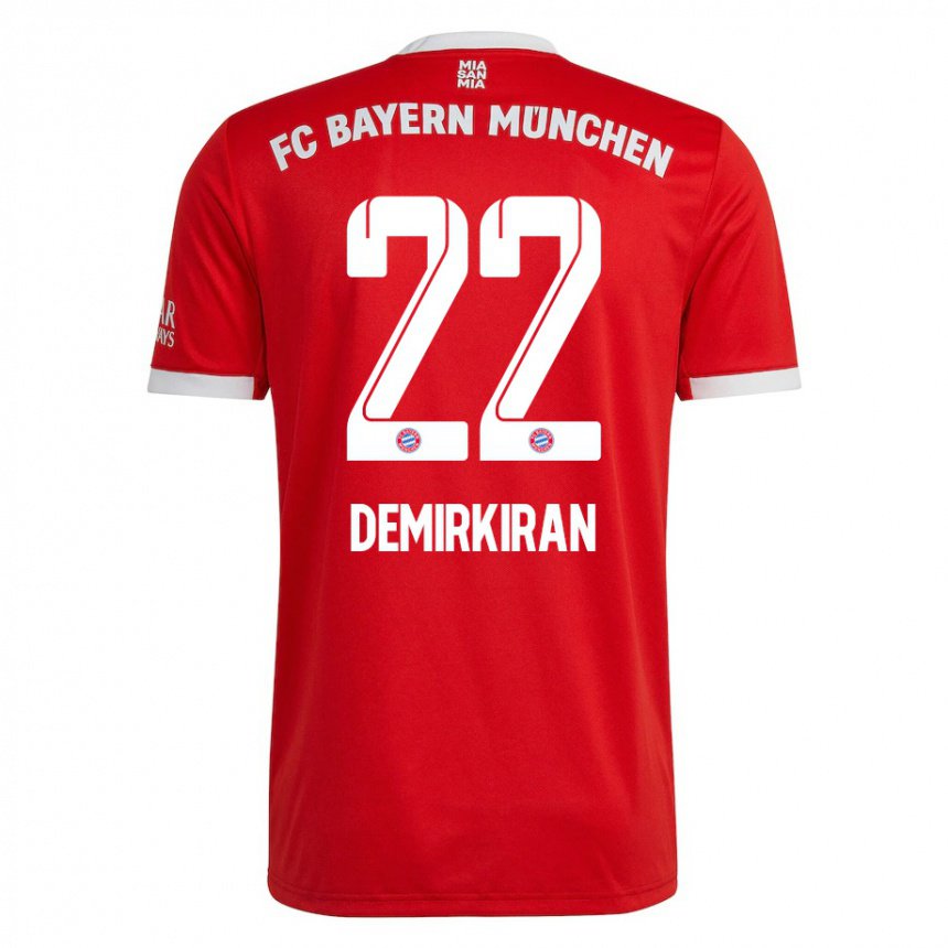 Herren Ediz Demirkiran #22 Neonrot Weiß Heimtrikot Trikot 2022/23 T-shirt Belgien