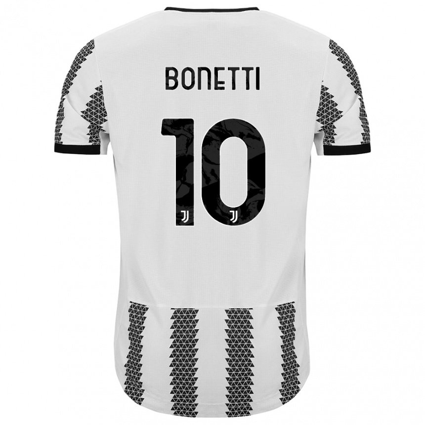 Herren Andrea Bonetti #10 Weiß Schwarz Heimtrikot Trikot 2022/23 T-shirt Belgien