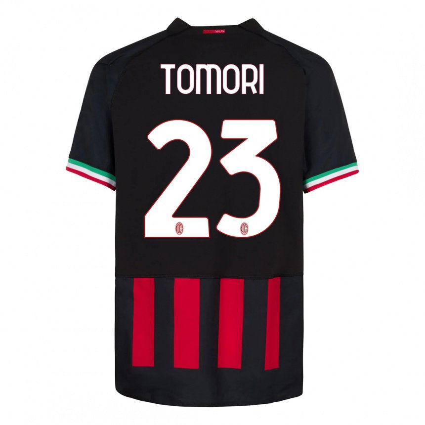 Herren Fikayo Tomori #23 Schwarz Rot Heimtrikot Trikot 2022/23 T-shirt Belgien