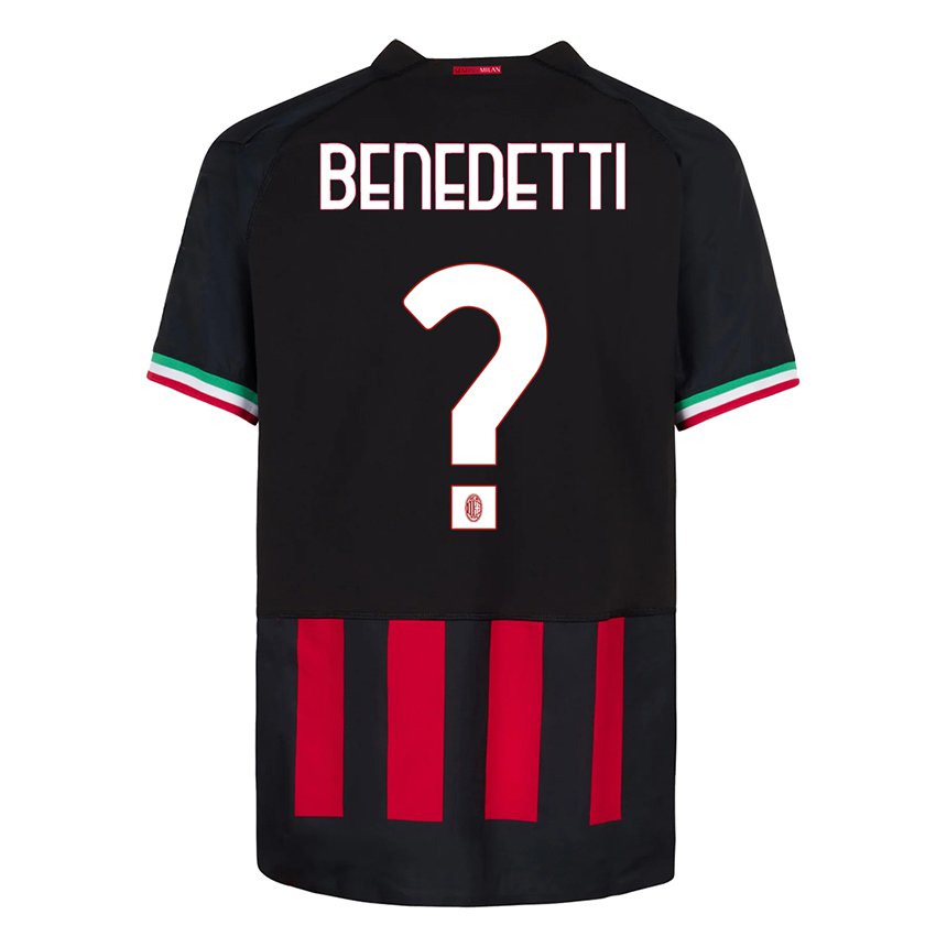 Herren Emanuele Benedetti #0 Schwarz Rot Heimtrikot Trikot 2022/23 T-shirt Belgien