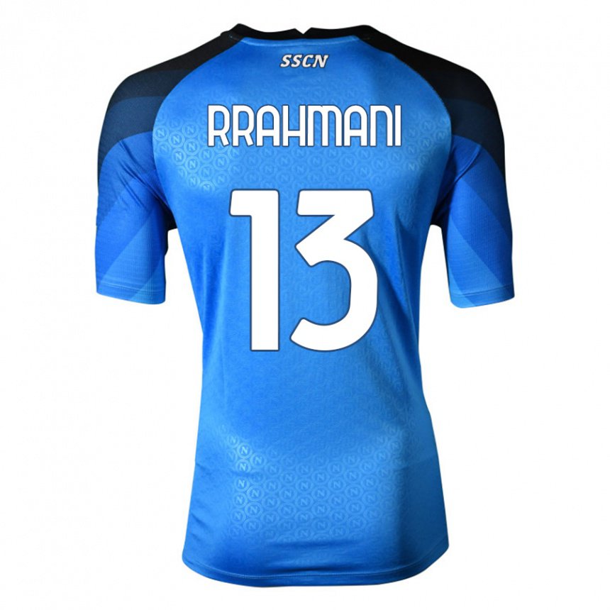Herren Amir Rrahmani #13 Dunkelblau Grau Heimtrikot Trikot 2022/23 T-shirt Belgien