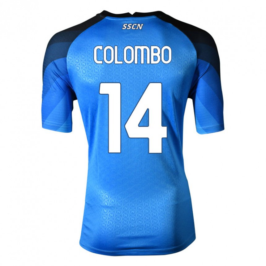 Herren Sofia Colombo #14 Dunkelblau Grau Heimtrikot Trikot 2022/23 T-shirt Belgien