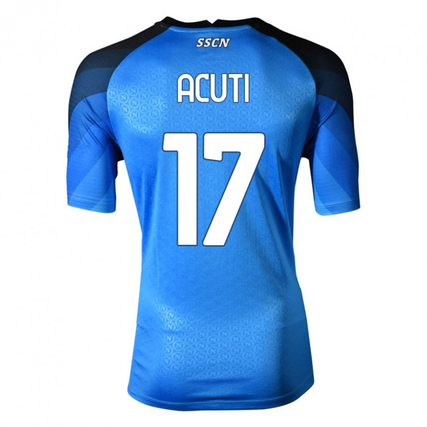 Herren Arianna Acuti #17 Dunkelblau Grau Heimtrikot Trikot 2022/23 T-shirt Belgien