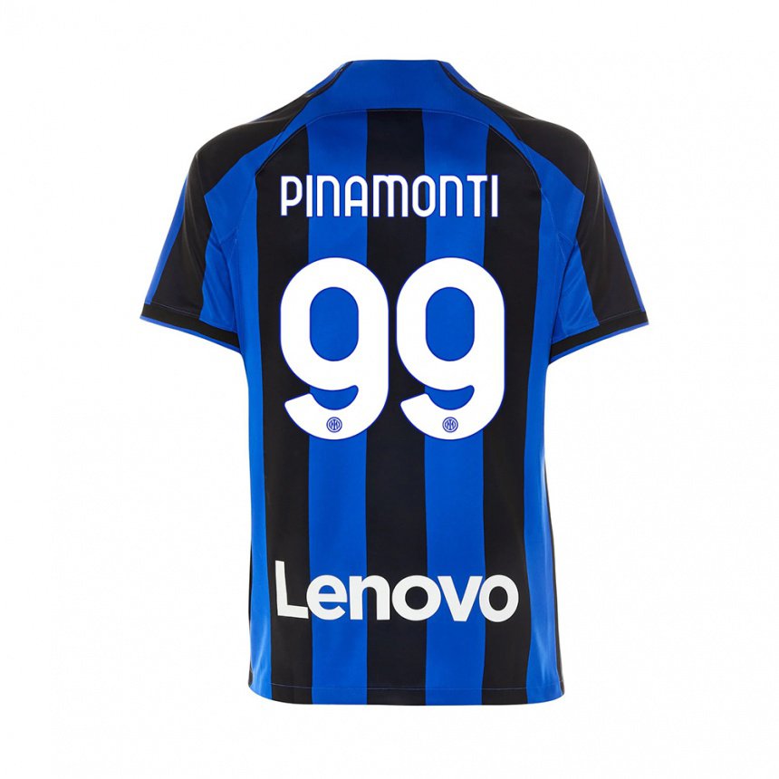 Herren Andrea Pinamonti #99 Königsblau Schwarz Heimtrikot Trikot 2022/23 T-shirt Belgien