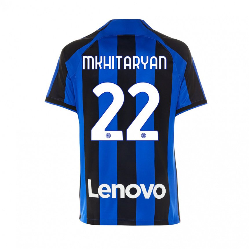 Herren Henrikh Mkhitaryan #22 Königsblau Schwarz Heimtrikot Trikot 2022/23 T-shirt Belgien