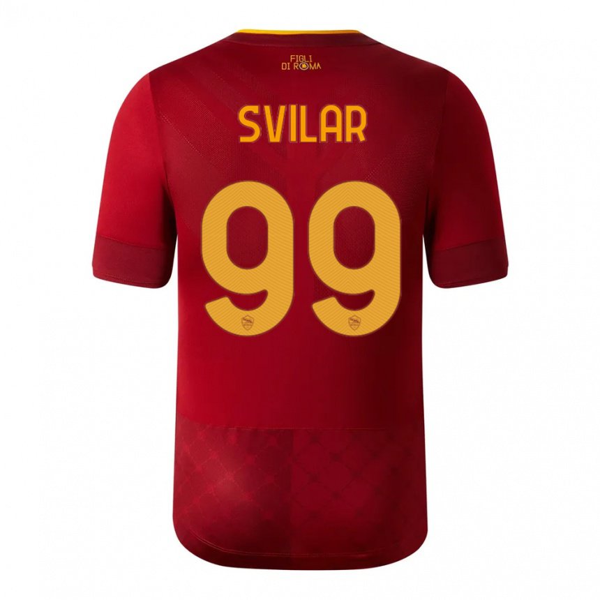 Herren Mile Svilar #99 Rotbraun Heimtrikot Trikot 2022/23 T-shirt Belgien