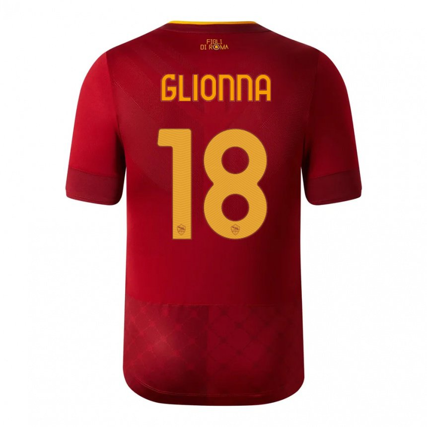 Herren Benedetta Glionna #18 Rotbraun Heimtrikot Trikot 2022/23 T-shirt Belgien