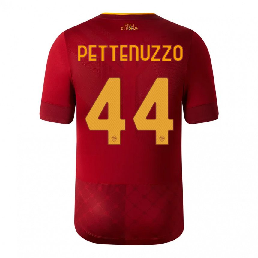 Herren Tecla Pettenuzzo #44 Rotbraun Heimtrikot Trikot 2022/23 T-shirt Belgien