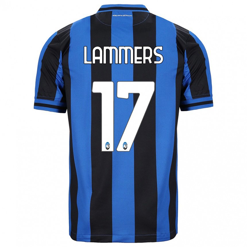 Homme Maillot Sam Lammers #17 Bleu Noir Tenues Domicile 2022/23 T-shirt Belgique
