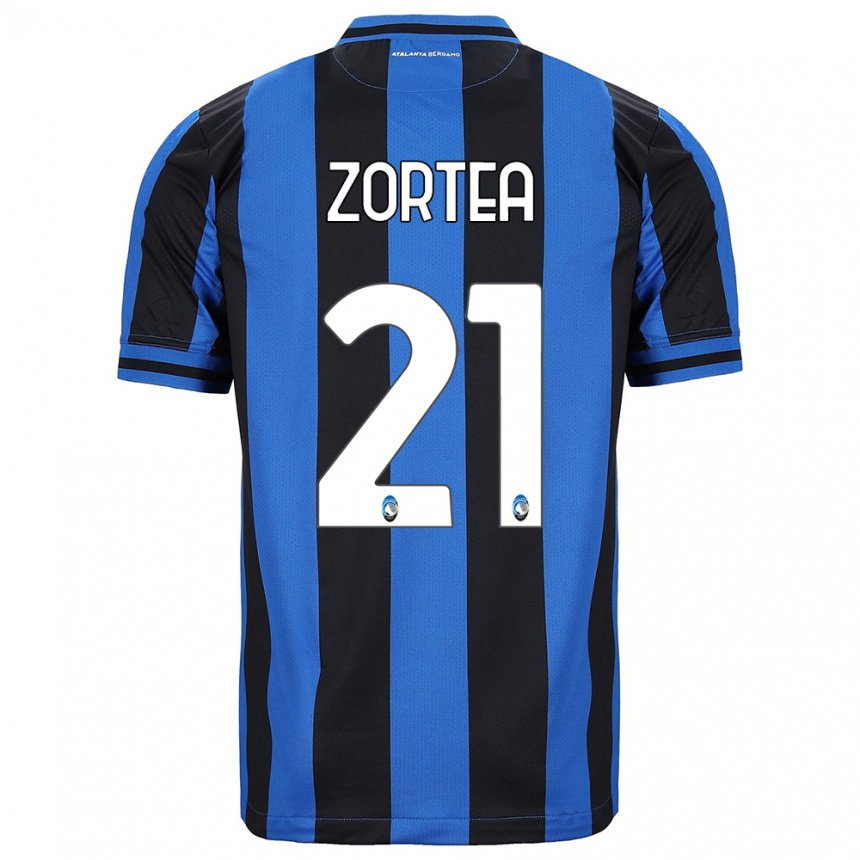 Homme Maillot Nadir Zortea #21 Bleu Noir Tenues Domicile 2022/23 T-shirt Belgique