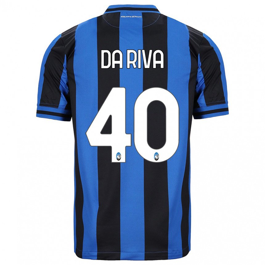 Herren Jacopo Da Riva #40 Blau Schwarz Heimtrikot Trikot 2022/23 T-shirt Belgien