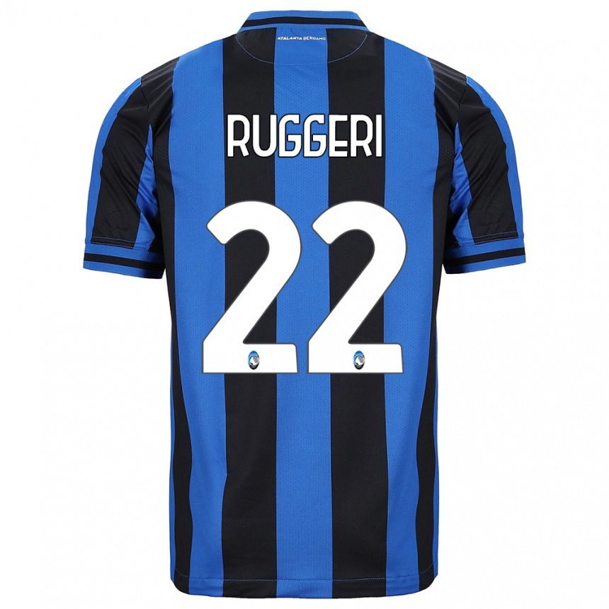 Herren Matteo Ruggeri #22 Blau Schwarz Heimtrikot Trikot 2022/23 T-shirt Belgien