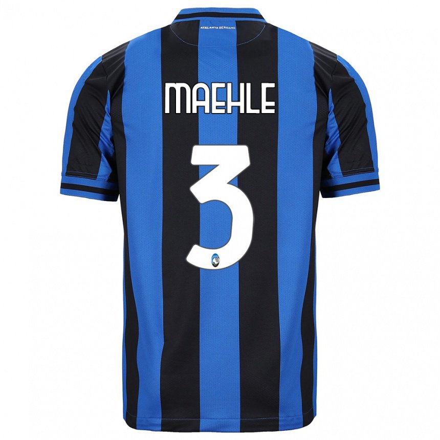 Herren Joakim Maehle #3 Blau Schwarz Heimtrikot Trikot 2022/23 T-shirt Belgien