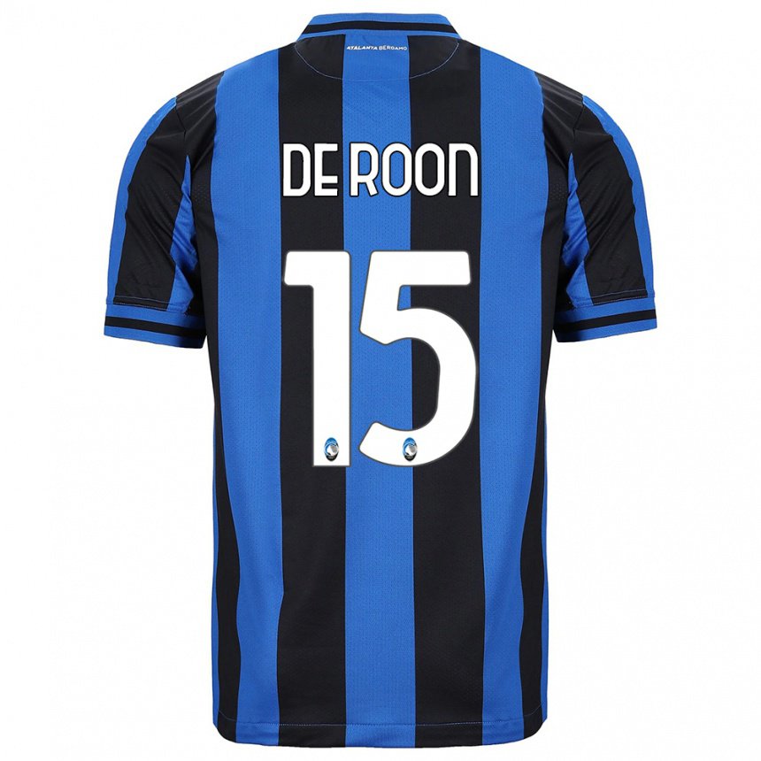 Homme Maillot Marten De Roon #15 Bleu Noir Tenues Domicile 2022/23 T-shirt Belgique