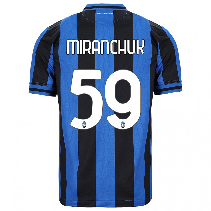 Herren Aleksey Miranchuk #59 Blau Schwarz Heimtrikot Trikot 2022/23 T-shirt Belgien