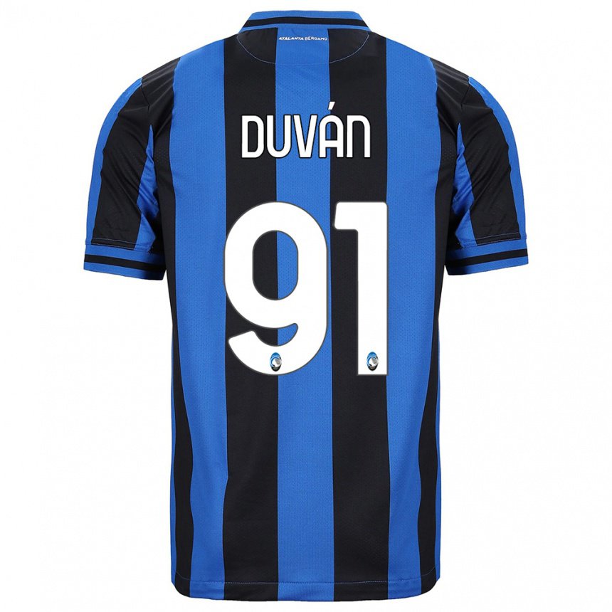 Homme Maillot Duvan Zapata #91 Bleu Noir Tenues Domicile 2022/23 T-shirt Belgique
