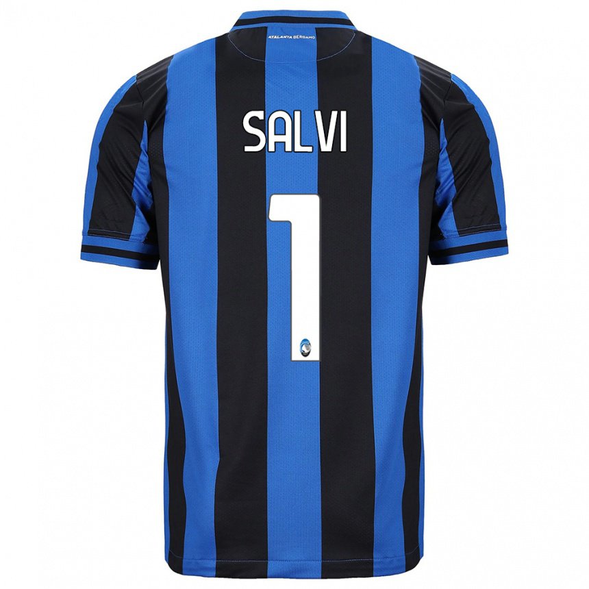 Herren Margherita Salvi #1 Blau Schwarz Heimtrikot Trikot 2022/23 T-shirt Belgien