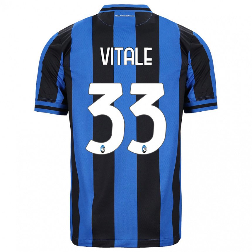 Herren Francesca Vitale #33 Blau Schwarz Heimtrikot Trikot 2022/23 T-shirt Belgien