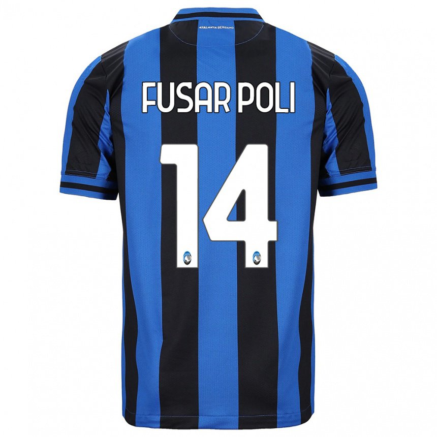 Herren Giulia Fusar Poli #14 Blau Schwarz Heimtrikot Trikot 2022/23 T-shirt Belgien