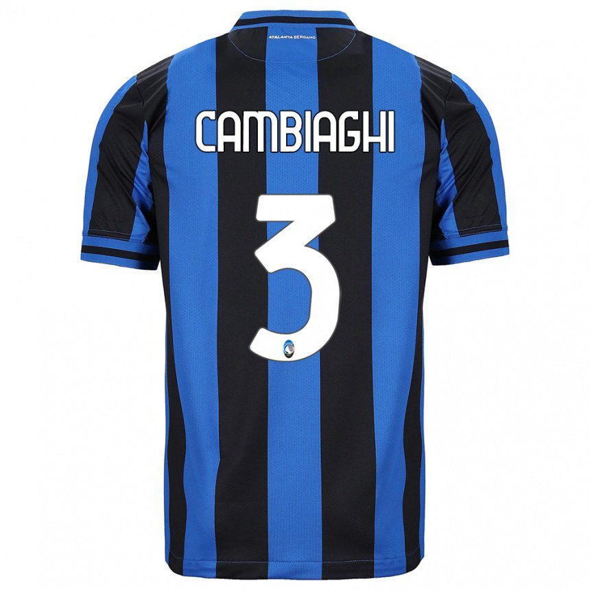 Herren Michela Cambiaghi #3 Blau Schwarz Heimtrikot Trikot 2022/23 T-shirt Belgien