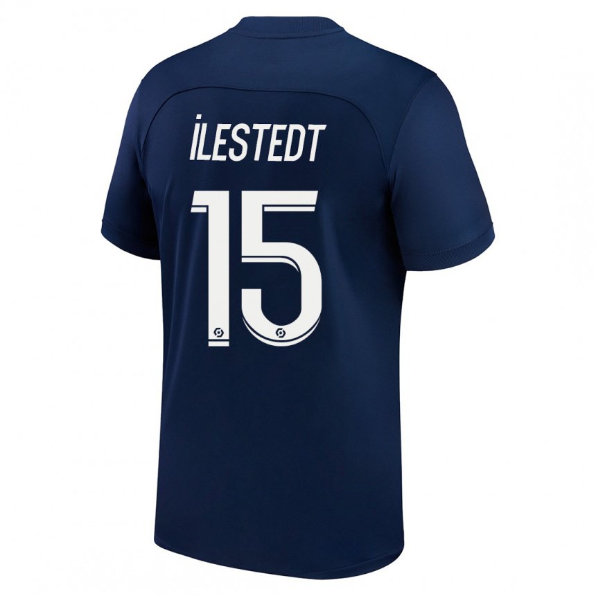 Herren Amanda Ilestedt #15 Dunkelblau Rot Heimtrikot Trikot 2022/23 T-shirt Belgien