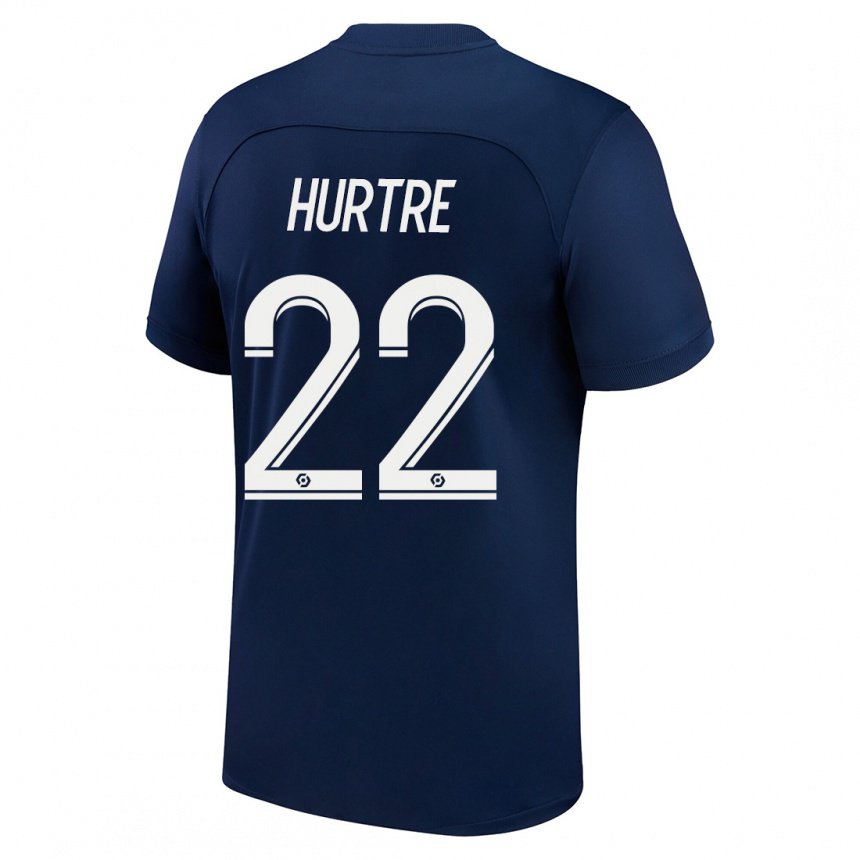 Herren Oceane Hurtre #22 Dunkelblau Rot Heimtrikot Trikot 2022/23 T-shirt Belgien
