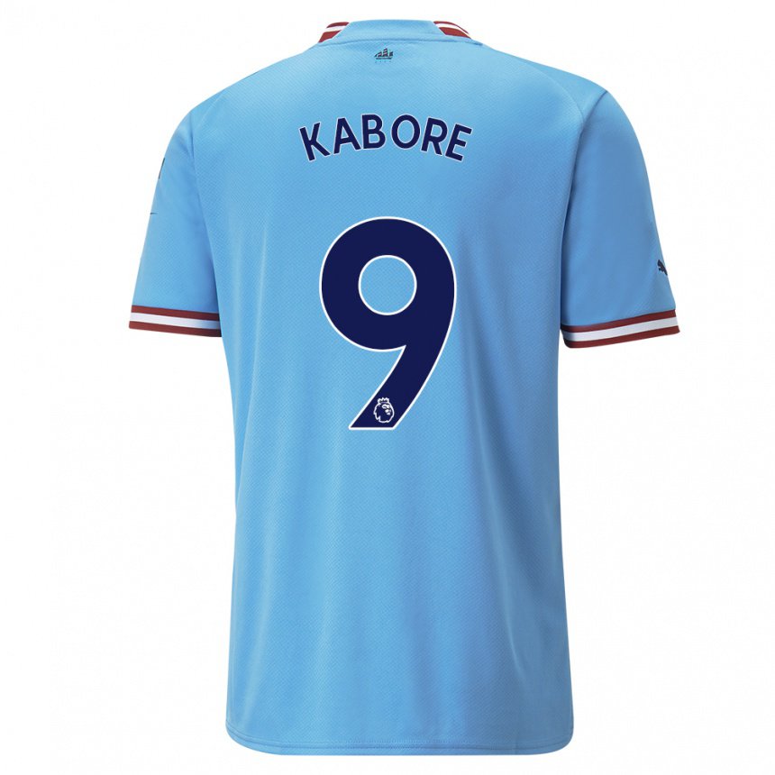 Homme Maillot Issa Kabore #9 Bleu Rouge Tenues Domicile 2022/23 T-shirt Belgique