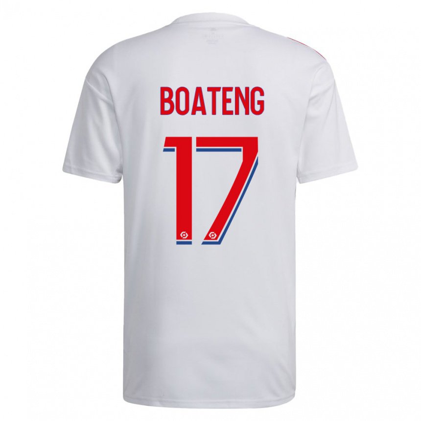 Herren Jerome Boateng #17 Weiß Blau Rot Heimtrikot Trikot 2022/23 T-shirt Belgien