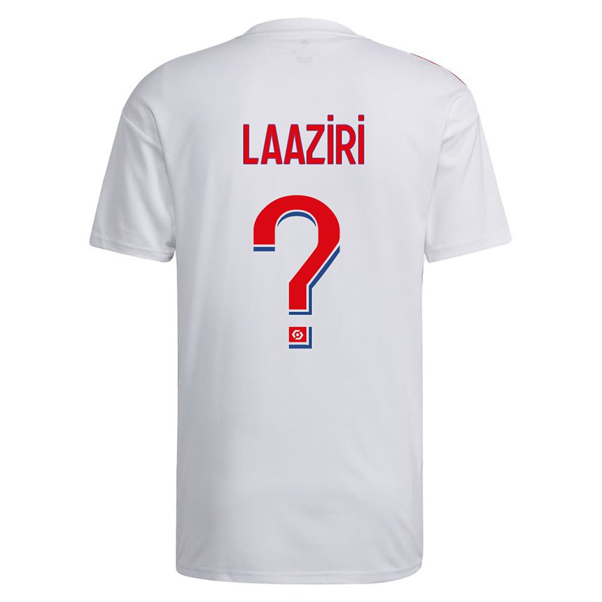 Homme Maillot Achraf Laaziri #0 Blanc Bleu Rouge Tenues Domicile 2022/23 T-shirt Belgique