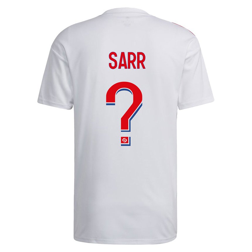 Herren Mamadou Sarr #0 Weiß Blau Rot Heimtrikot Trikot 2022/23 T-shirt Belgien