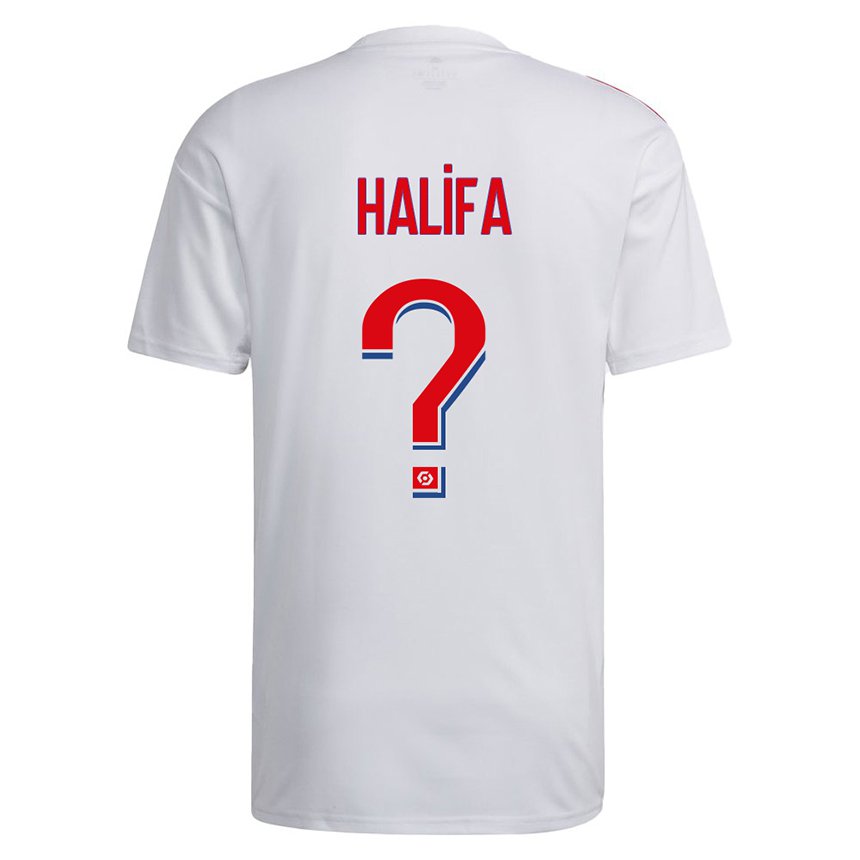 Herren Islam Halifa #0 Weiß Blau Rot Heimtrikot Trikot 2022/23 T-shirt Belgien