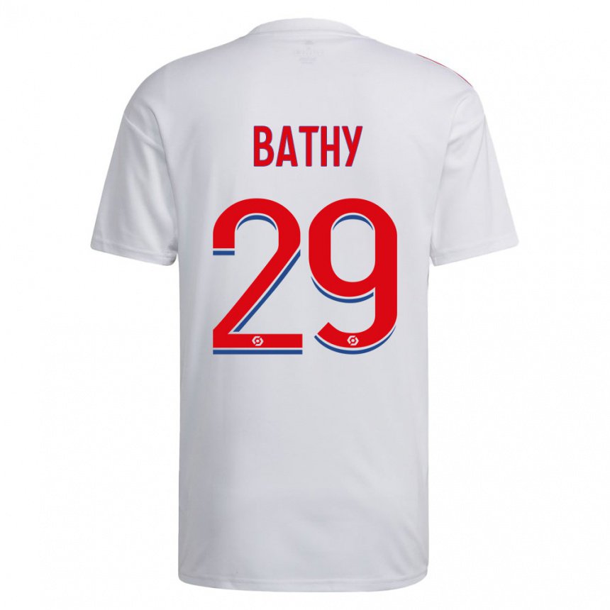Herren Griedge Mbock Bathy #29 Weiß Blau Rot Heimtrikot Trikot 2022/23 T-shirt Belgien