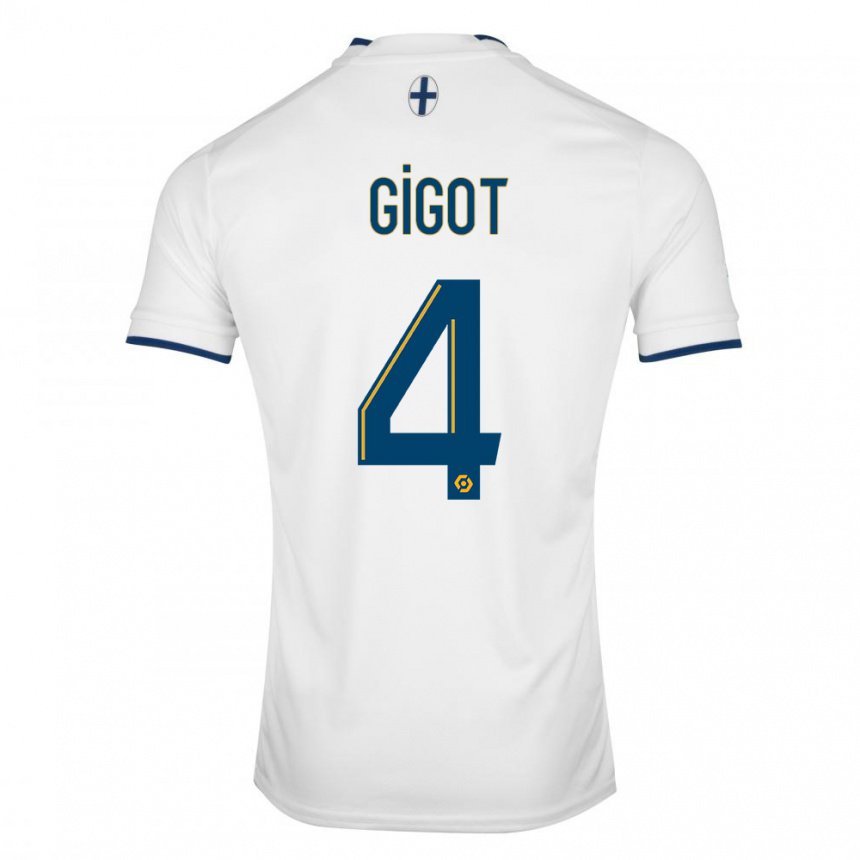 Herren Samuel Gigot #4 Weißer Saphir Heimtrikot Trikot 2022/23 T-shirt Belgien