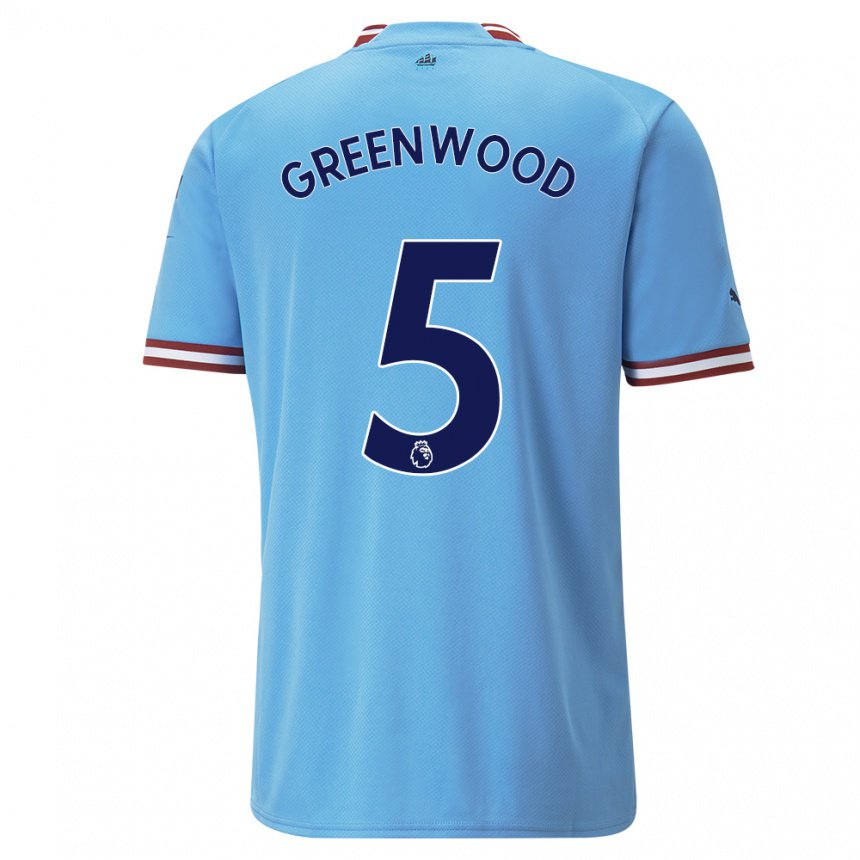Herren Alex Greenwood #5 Blau Rot Heimtrikot Trikot 2022/23 T-shirt Belgien