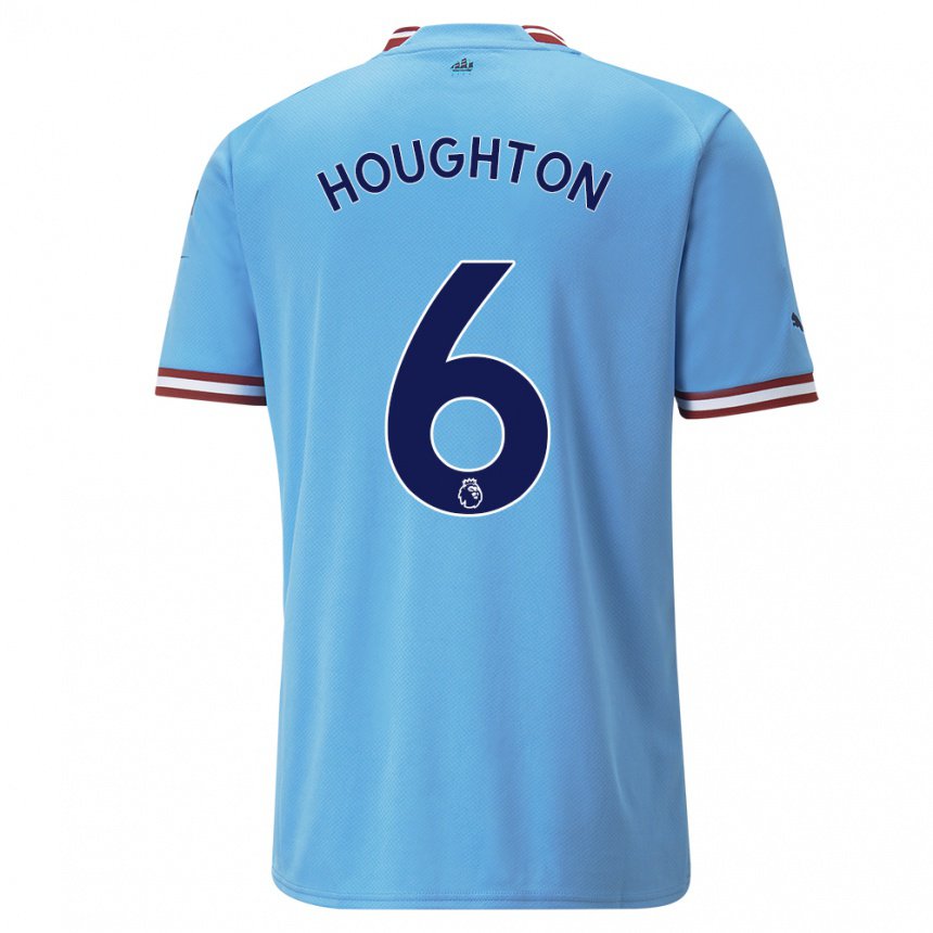 Herren Steph Houghton #6 Blau Rot Heimtrikot Trikot 2022/23 T-shirt Belgien
