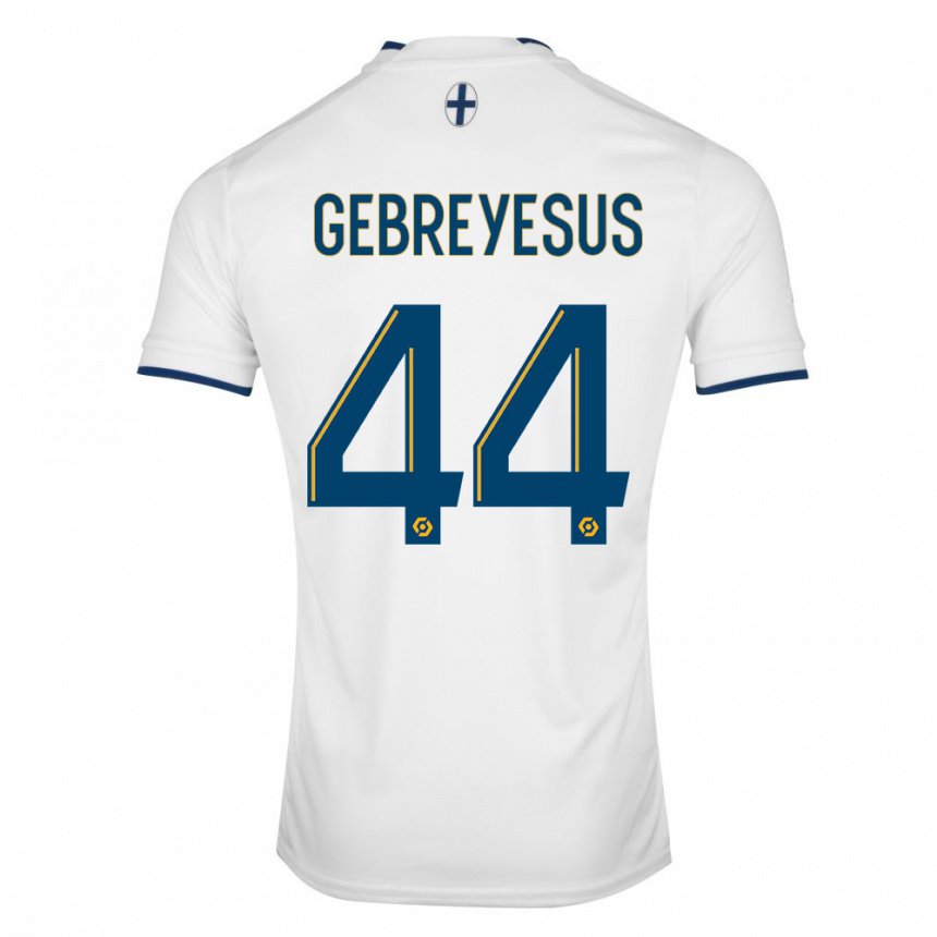 Herren Esey Gebreyesus #44 Weißer Saphir Heimtrikot Trikot 2022/23 T-shirt Belgien