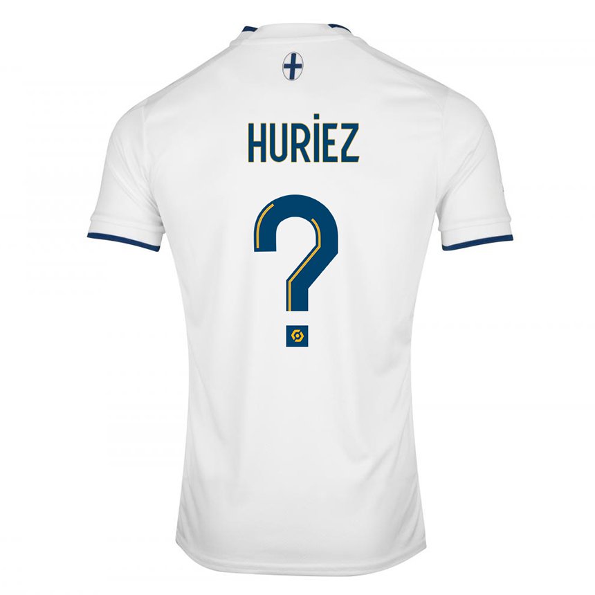 Homme Maillot Evan Huriez #0 Saphir Blanc Tenues Domicile 2022/23 T-shirt Belgique